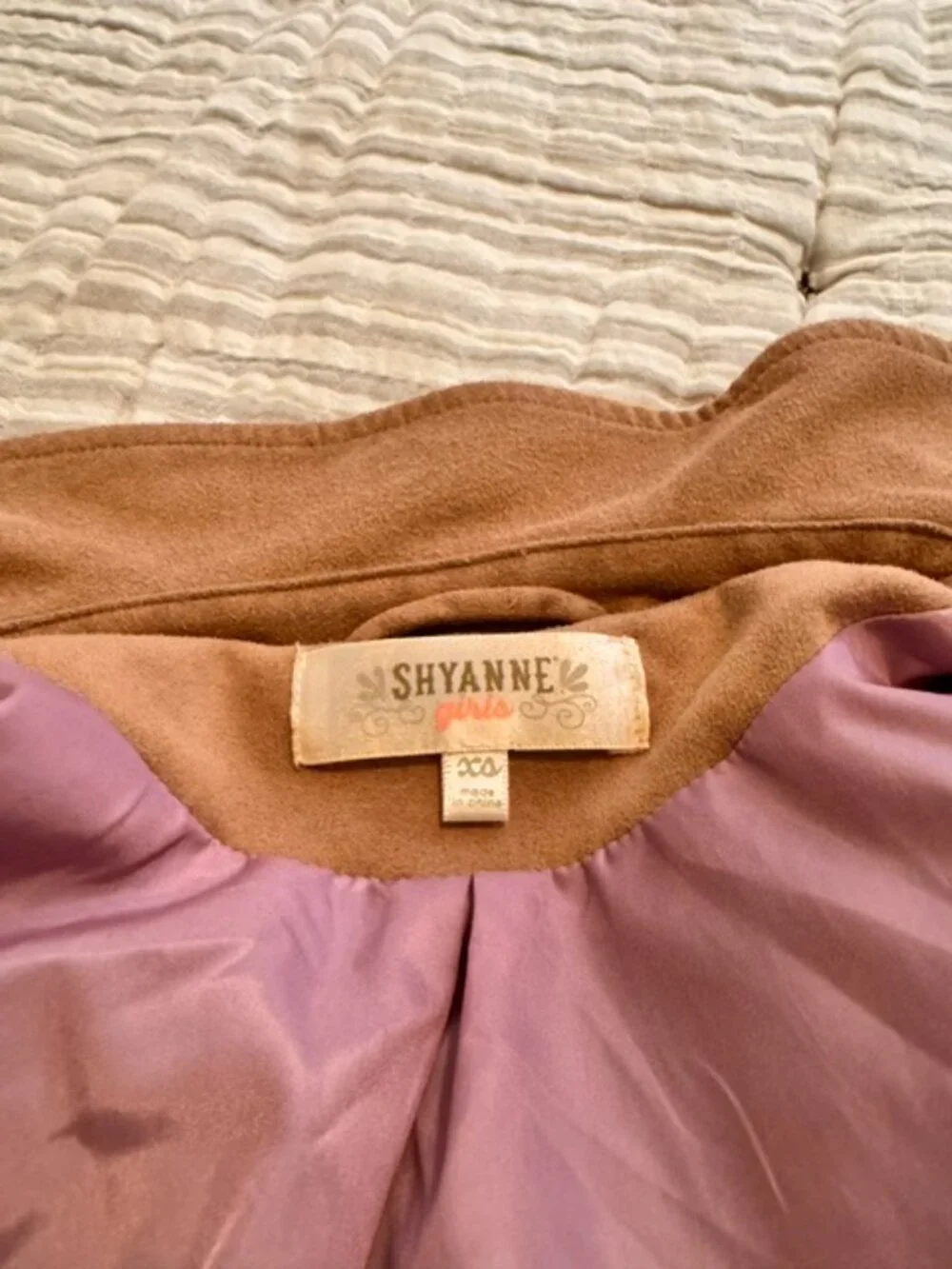 Girls XS Shyanne Faux Suede Fringe Western Jacket